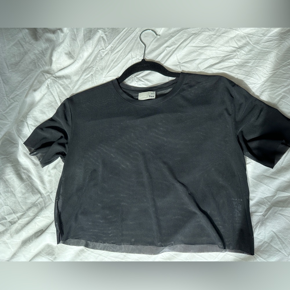 Wilfred mesh cropped top